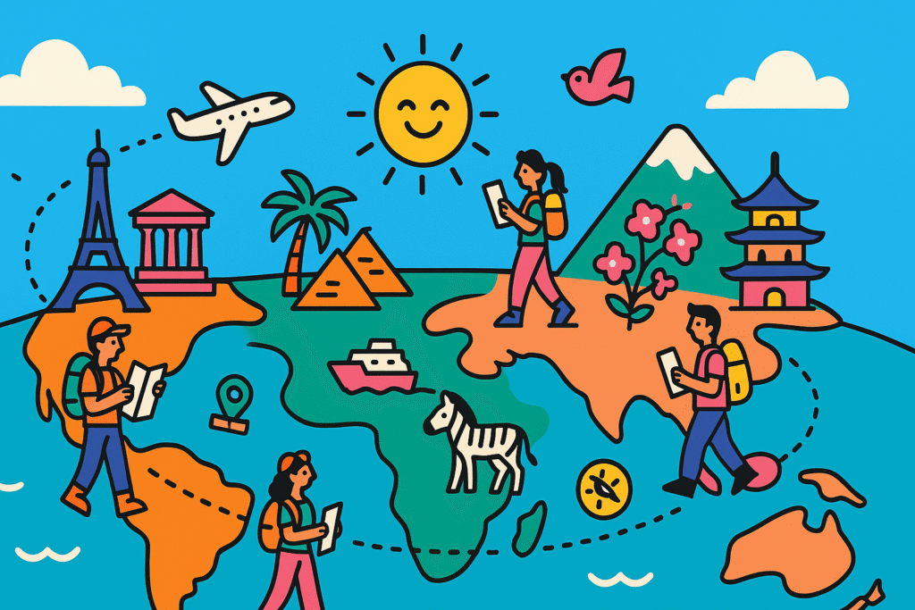 Travel Itineraries: Europe, Asia, Africa, and Beyond