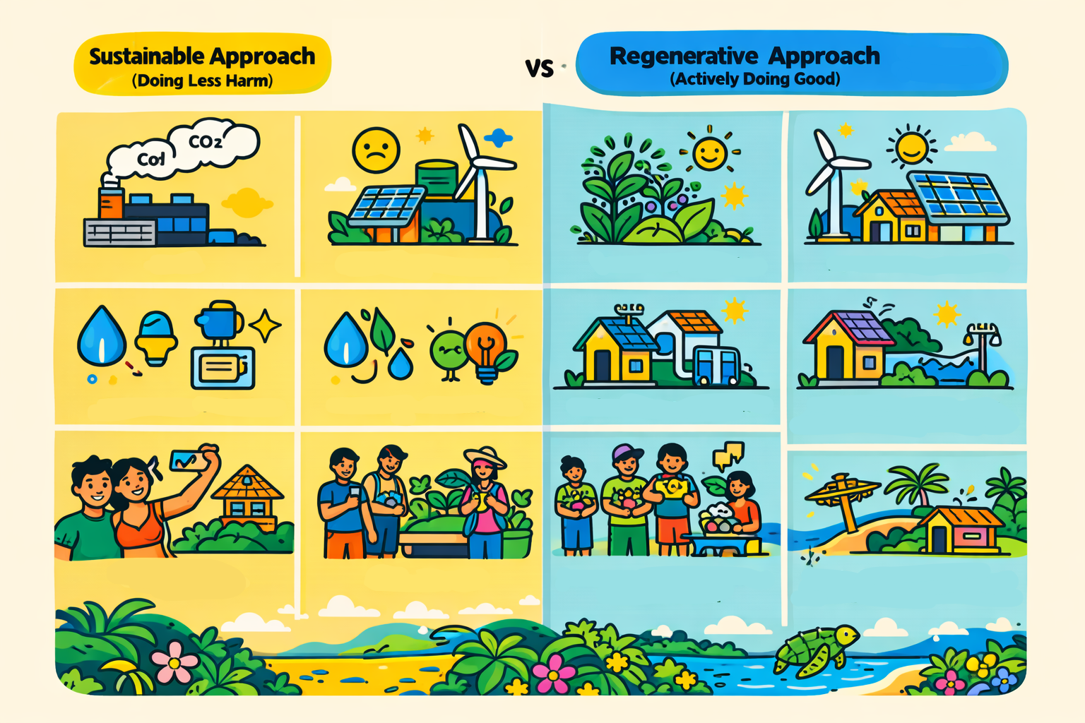 Regenerative vs Sustainable