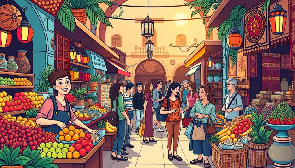 Turkish market local culture