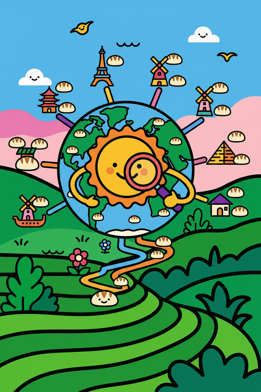 Visual illustration: Our Research Methodology for Curating Global Sourdoughs